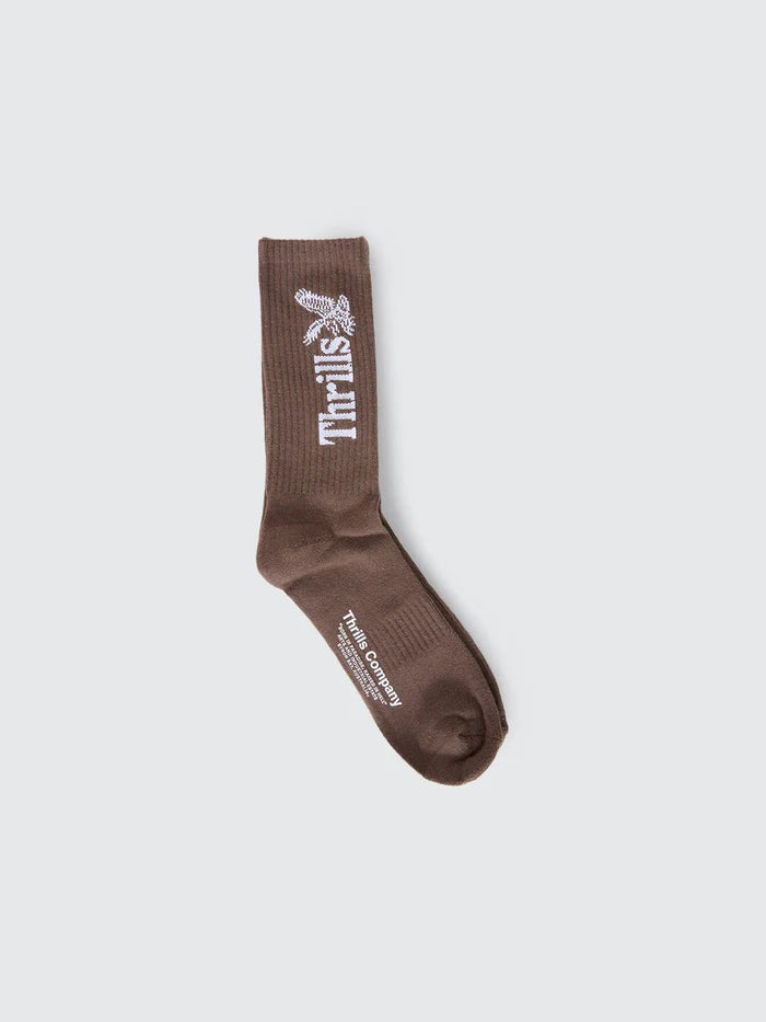 Thrills Workwear 5 Pack Sock DESERT BLACK SILVER