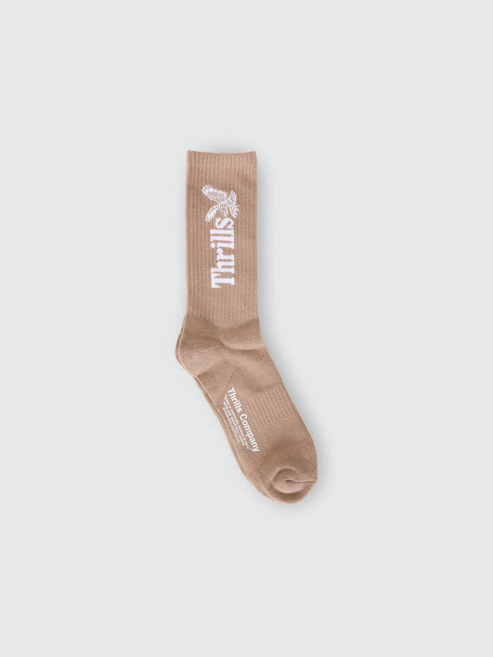 Thrills Workwear 5 Pack Sock DESERT BLACK SILVER