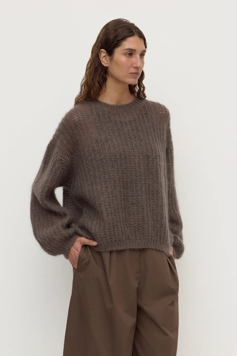 ASSEMBLY LABEL // Tulsa Mohair Knit BARK