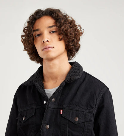 LEVIS // Type III Sherpa Trucker BERK BLACK