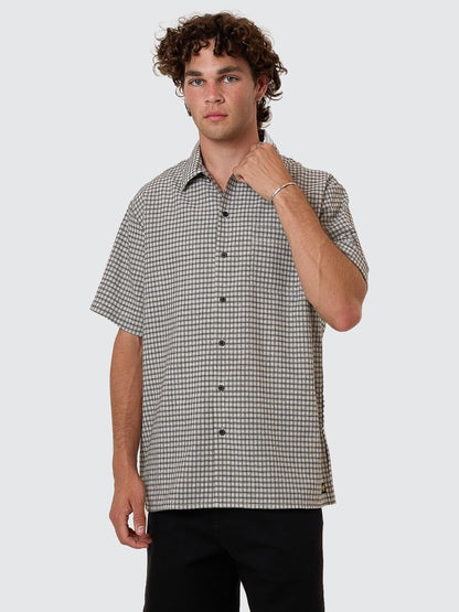 THRILLS // Union Check SS Shirt LIGHT STONE