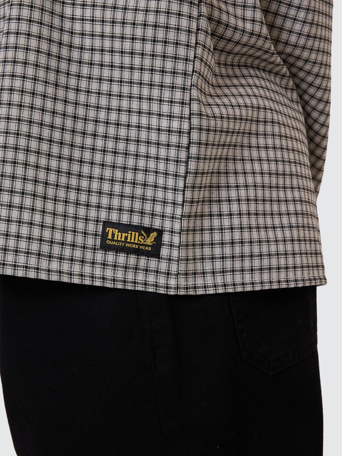 THRILLS // Union Check SS Shirt LIGHT STONE