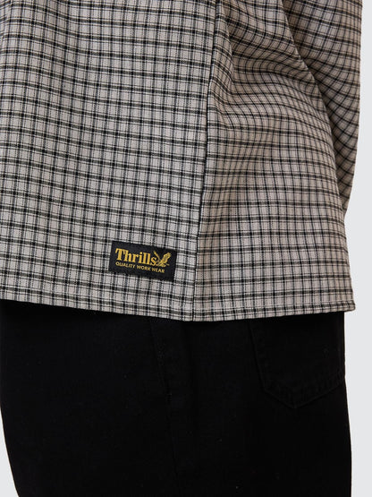 THRILLS // Union Check SS Shirt LIGHT STONE