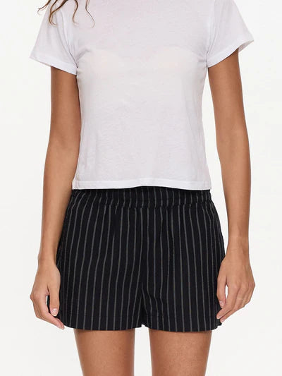 THRILLS // Unwind Stripe Elastic Short BLACK