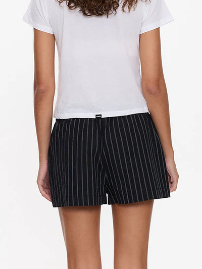 THRILLS // Unwind Stripe Elastic Short BLACK