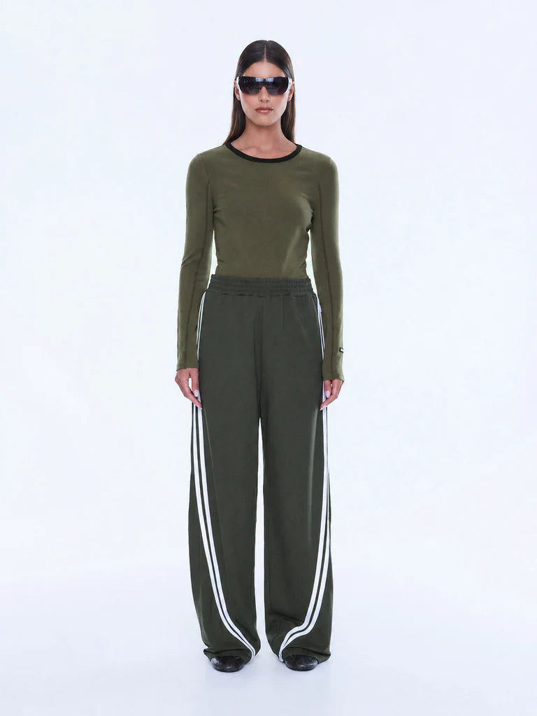 ENA PELLY // Valentina Stripe Pant OLIVE