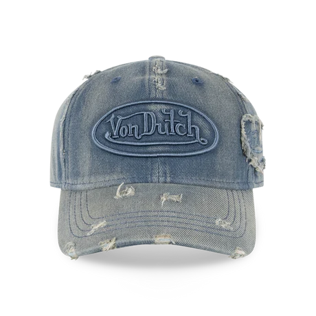 Distressed Denim Dad Cap ACID WASH BLUE