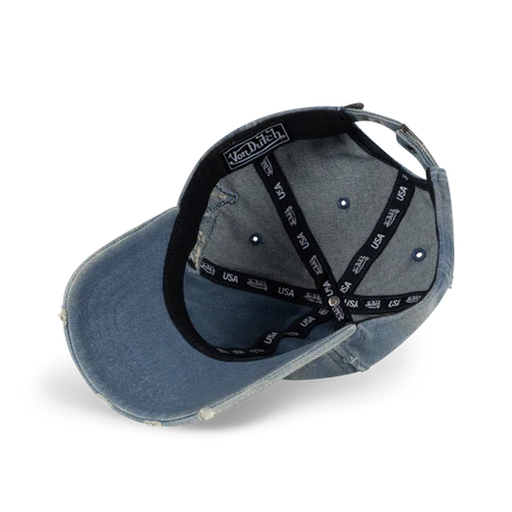 Distressed Denim Dad Cap ACID WASH BLUE