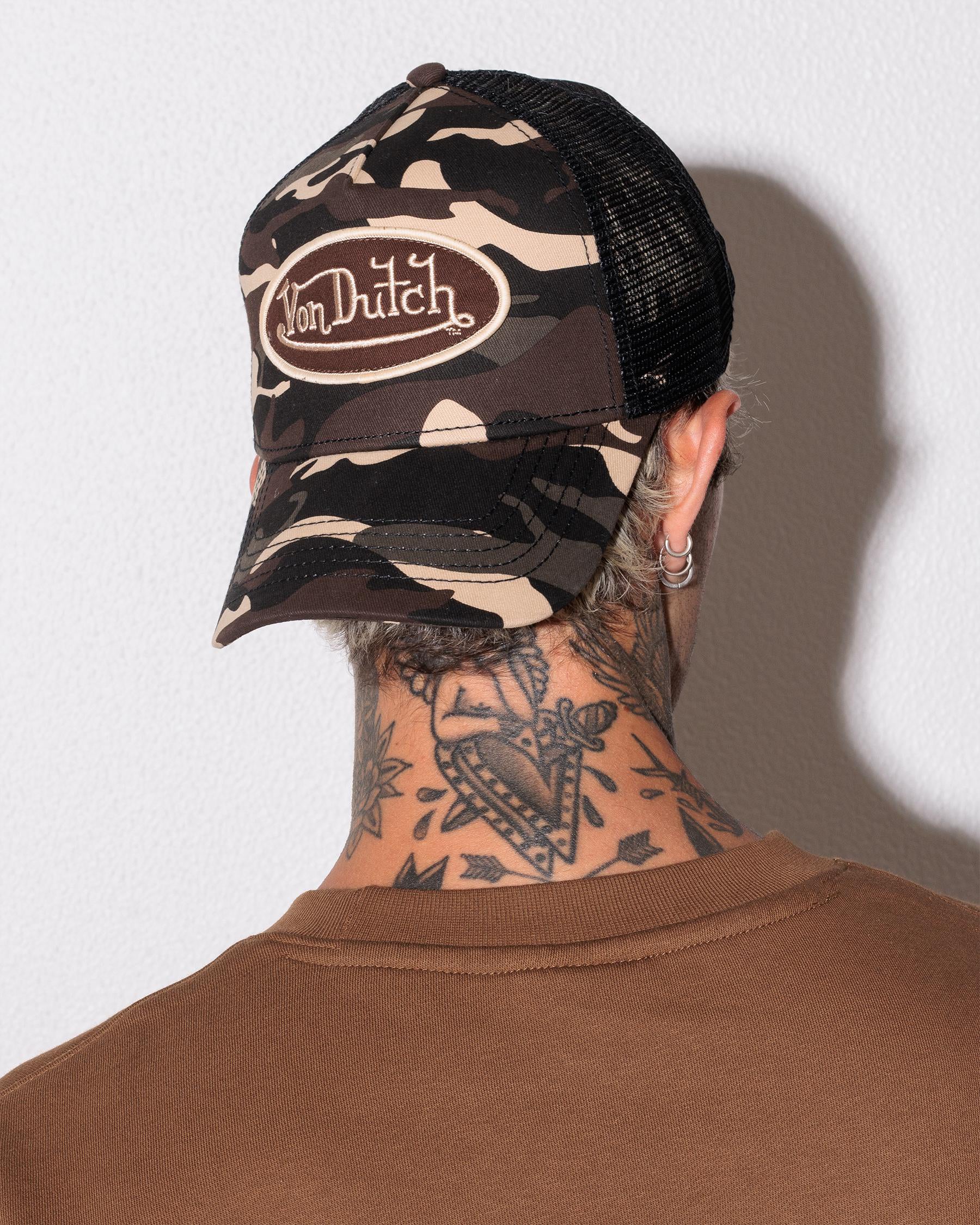 Unisex Trucker Hat BROWN CAMO