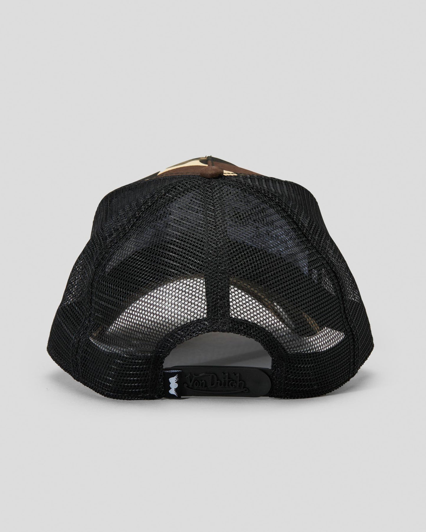 VON DUTCH // Unisex Trucker Hat BROWN CAMO
