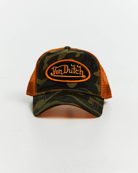 VON DUTCH // Camo Trucker 270 CAMO ORANGE