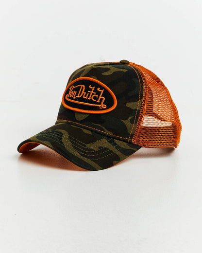 VON DUTCH // Camo Trucker 270 CAMO ORANGE