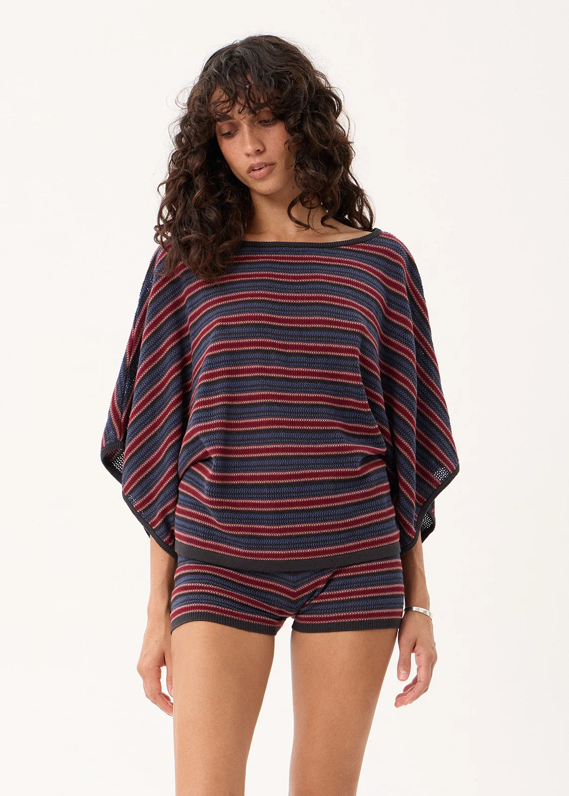 Vance Knit Batwing Top CLUB STRIPE