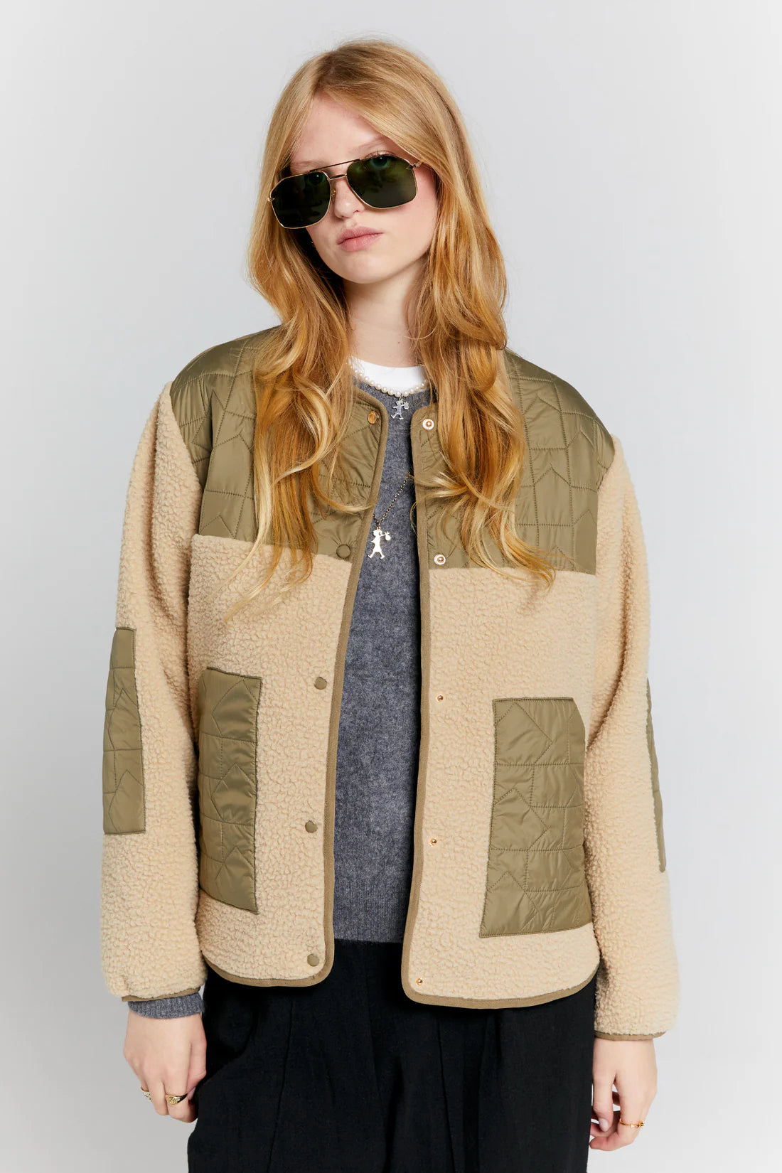 KAREN WALKER // Venture Jacket NATURAL/HERB GREEN