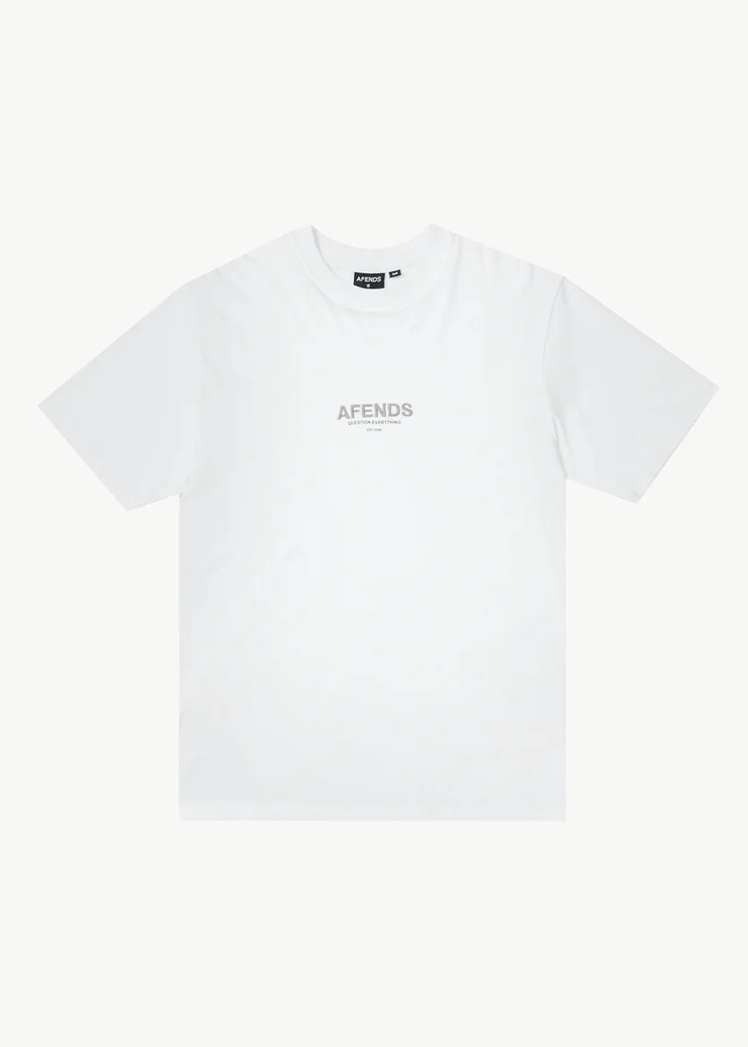 AFENDS // Vinyl Retro Tee WHITE