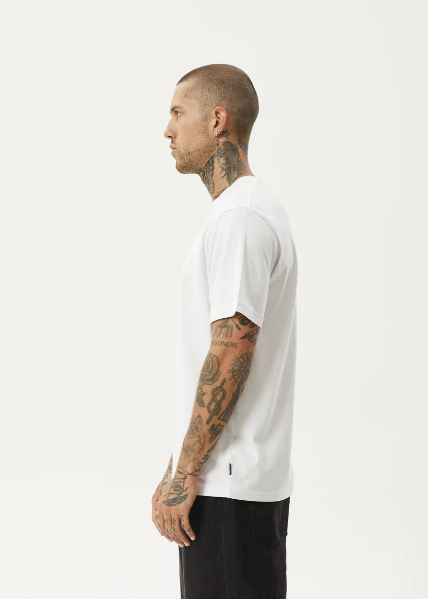 AFENDS // Vinyl Retro Tee WHITE