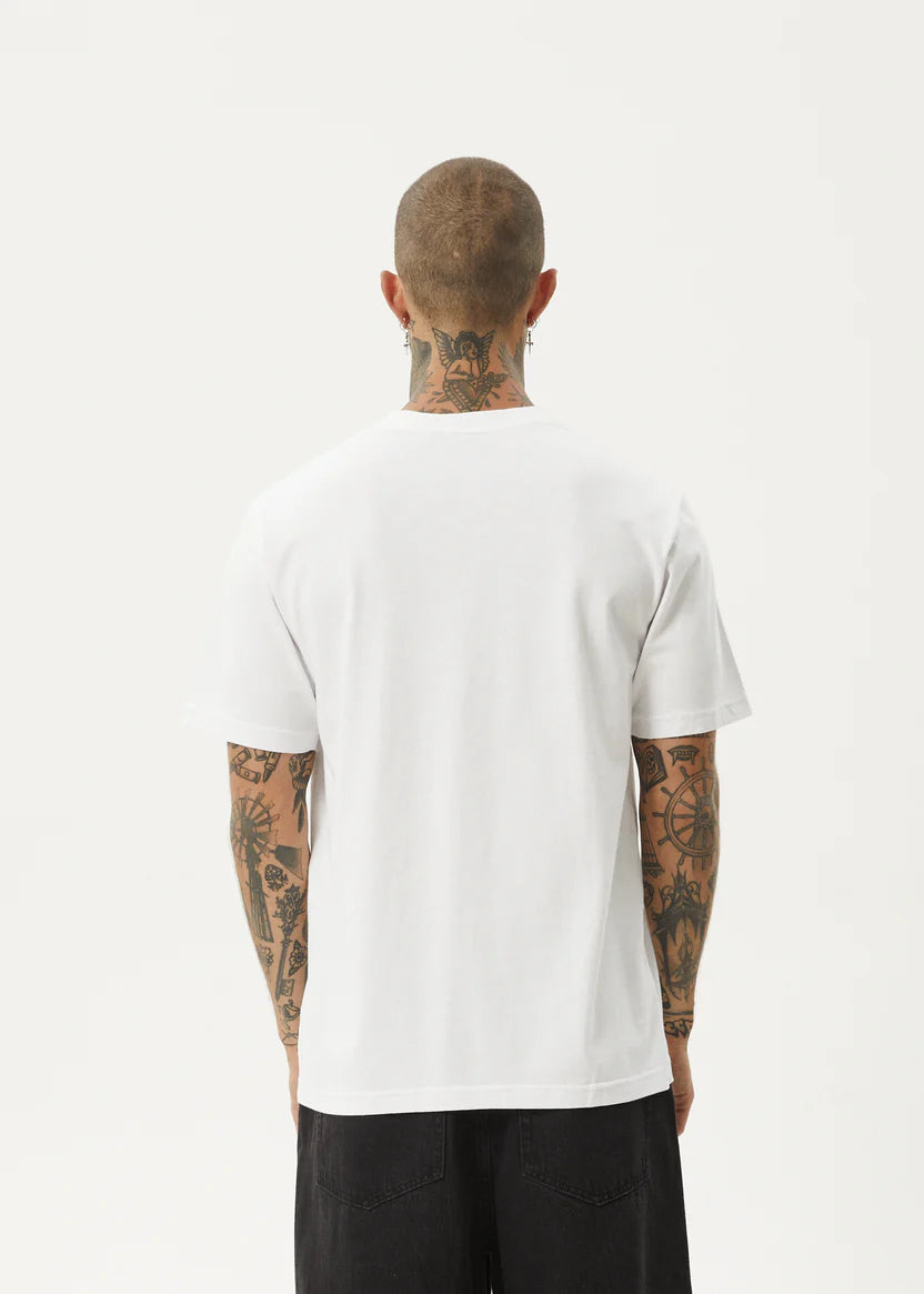 AFENDS // Vinyl Retro Tee WHITE