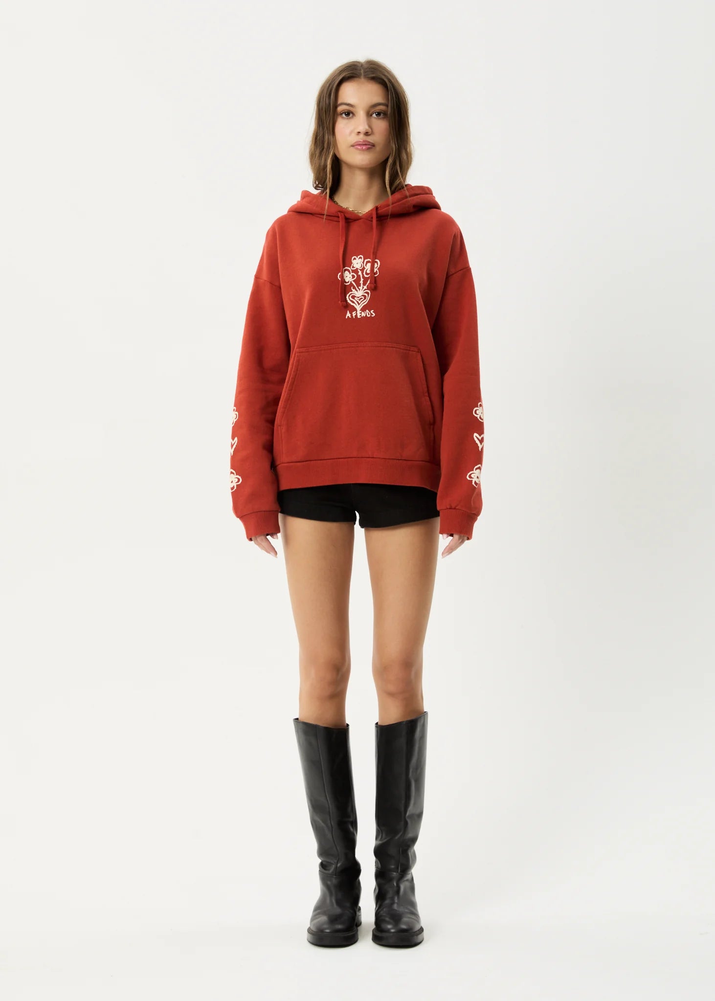 AFENDS // Maisie Hoodie RED RUM