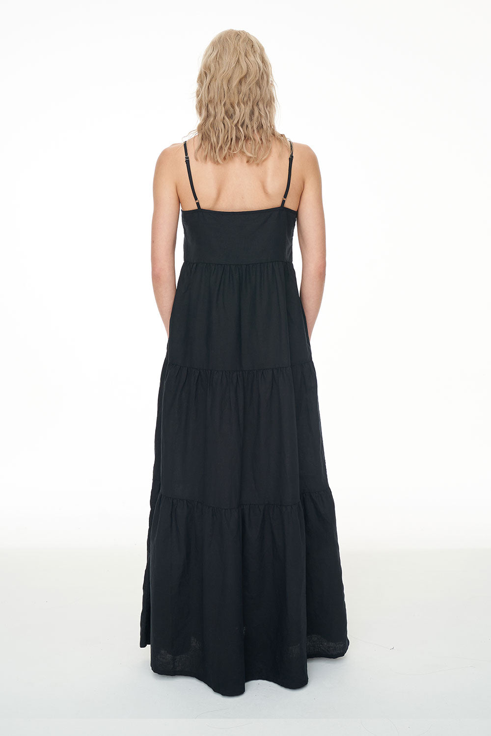 HUFFER // Lin-In Resort Dress BLACK