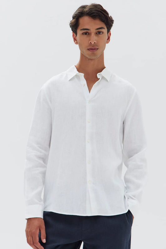 ASSEMBLY LABEL // Casual Long Sleeve Shirt WHITE