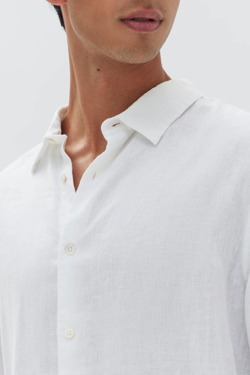 ASSEMBLY LABEL // Casual Long Sleeve Shirt WHITE