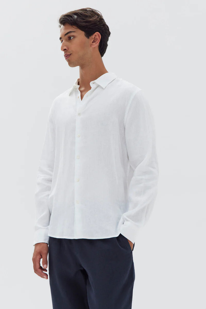 ASSEMBLY LABEL // Casual Long Sleeve Shirt WHITE