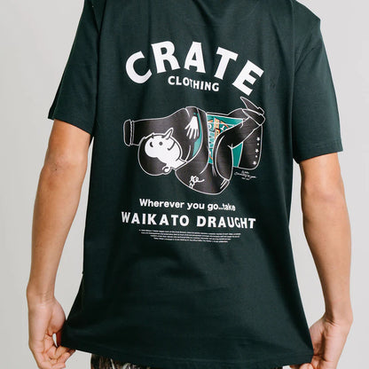 CRATE // Willie The Waiter Beer Hug Tee PINE