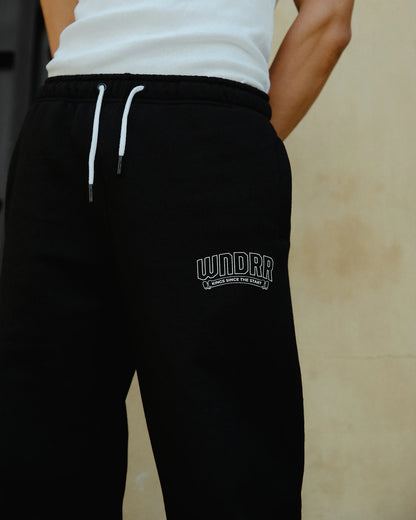 WNDRR // Banner Lounge Trackpant BLACK
