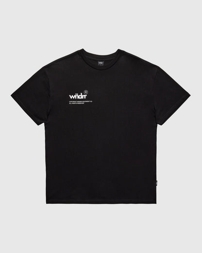 WNDRR // Syndicate Box Fit Tee BLACK