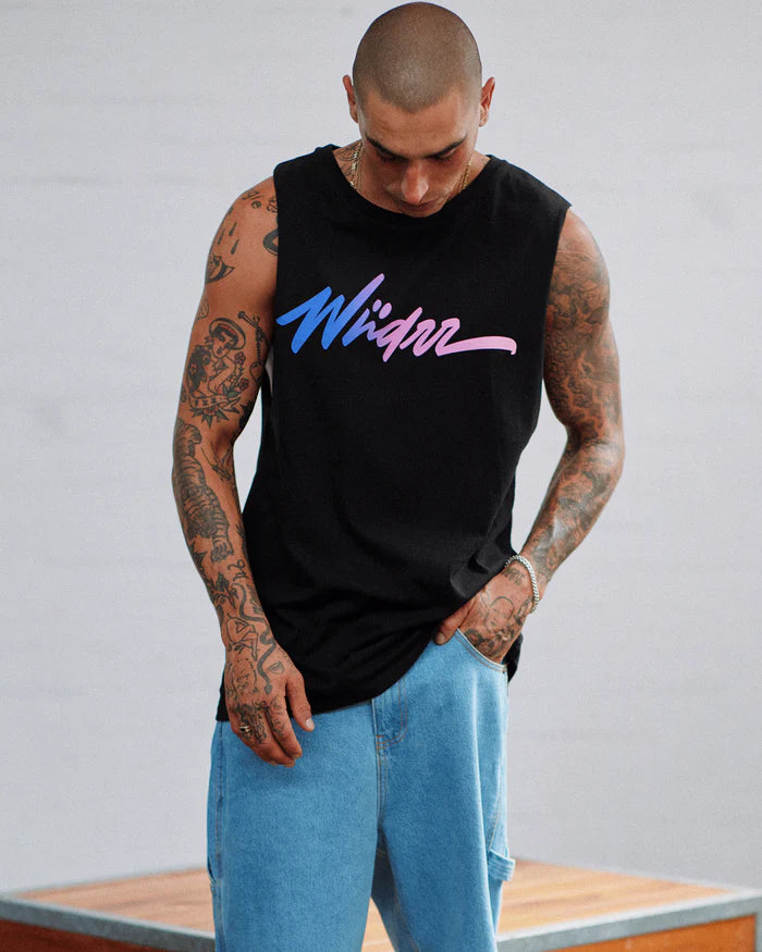 WNDRR // Artemis Muscle Top BLACK