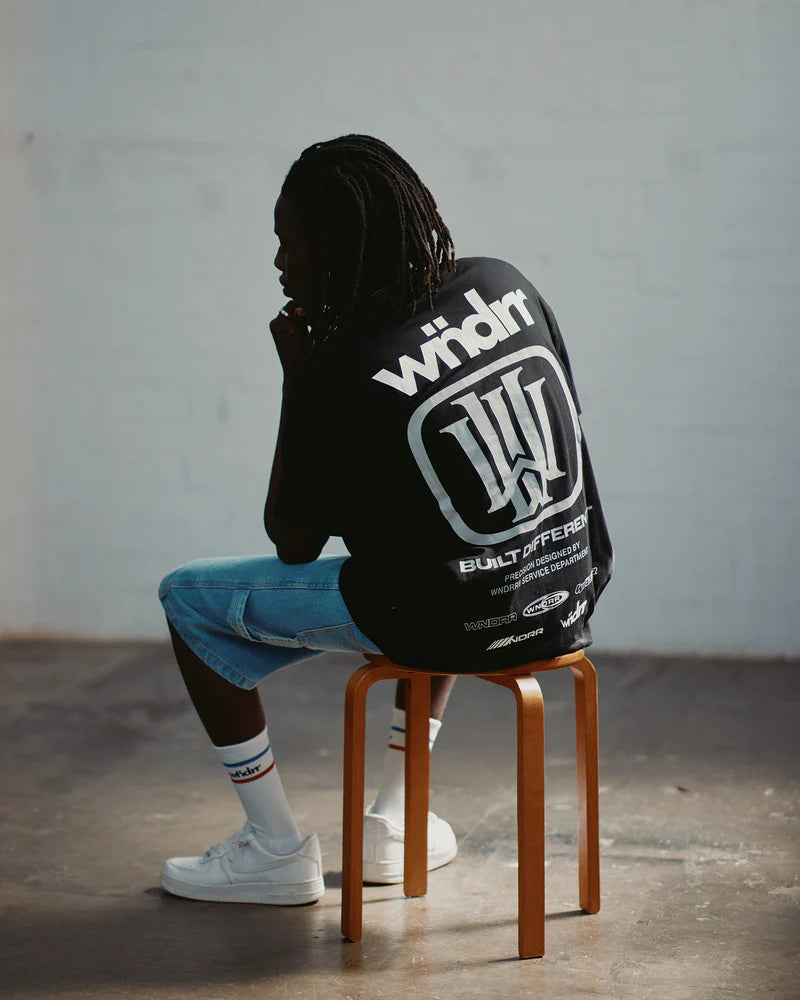 WNDRR // Hondo Box Fit Tee BLACK