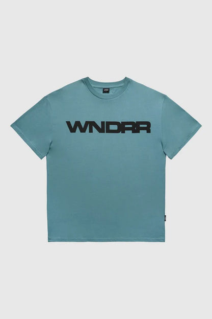 WNDRR // Motif Box Fit Tee  DUSK BLUE