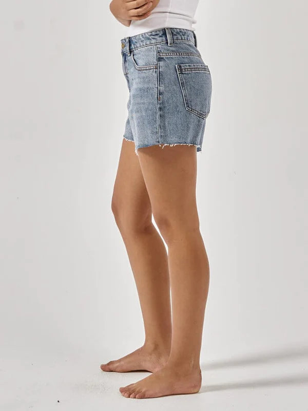 THRILLS // Erica Mid Rise Short WEATHERED BLUE