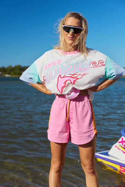 ONLY LOVERS LEFT // Wave Racer Shorts PINK