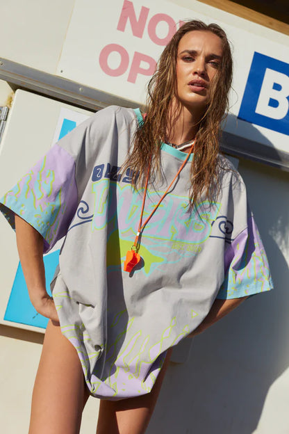 ONLY LOVERS LEFT // Wave Racer Tee SILVER