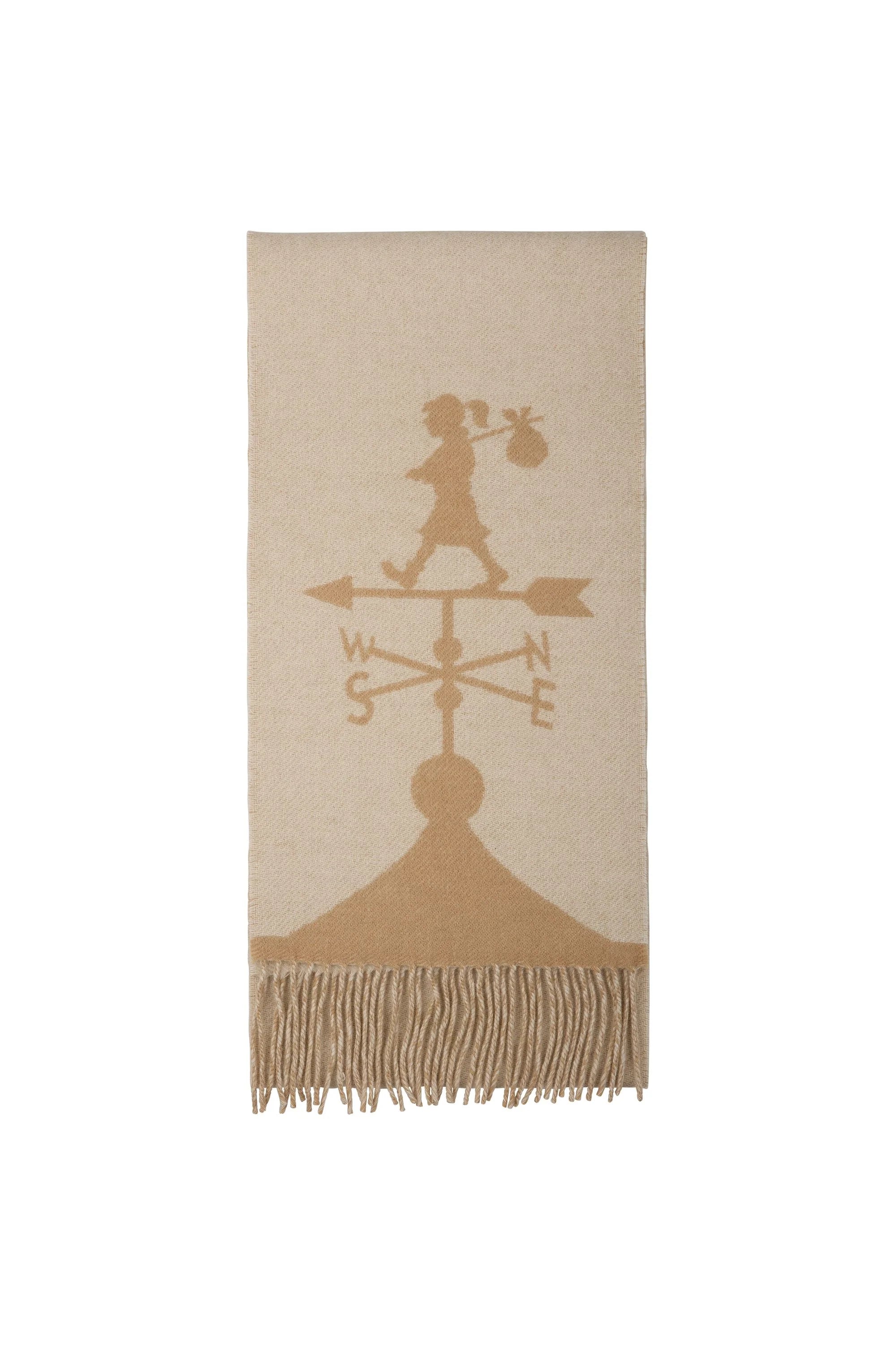 Weather Shop Jacquard Scarf CREAM/TAN