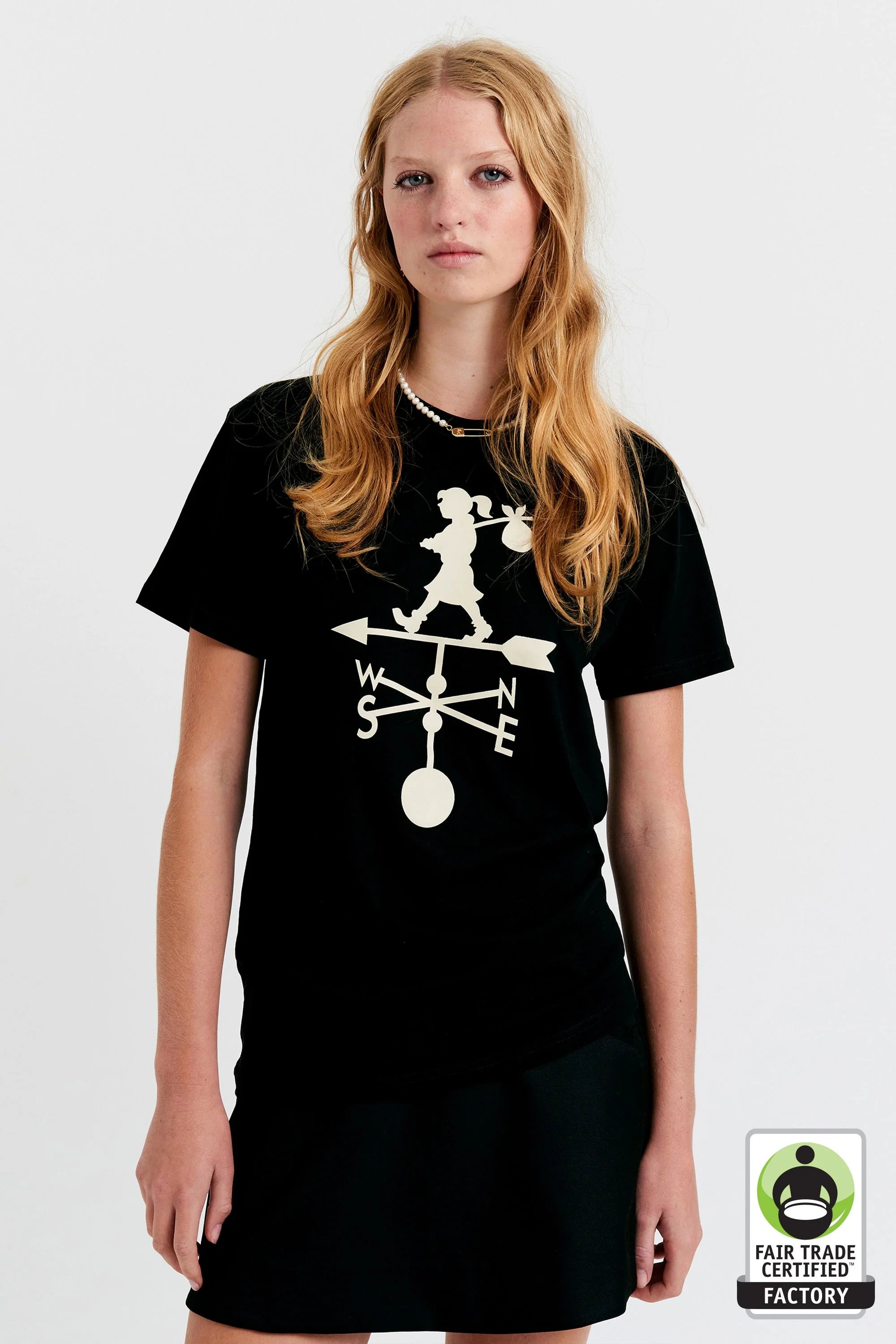 KAREN WALKER // Weather Shop T-Shirt BLACK