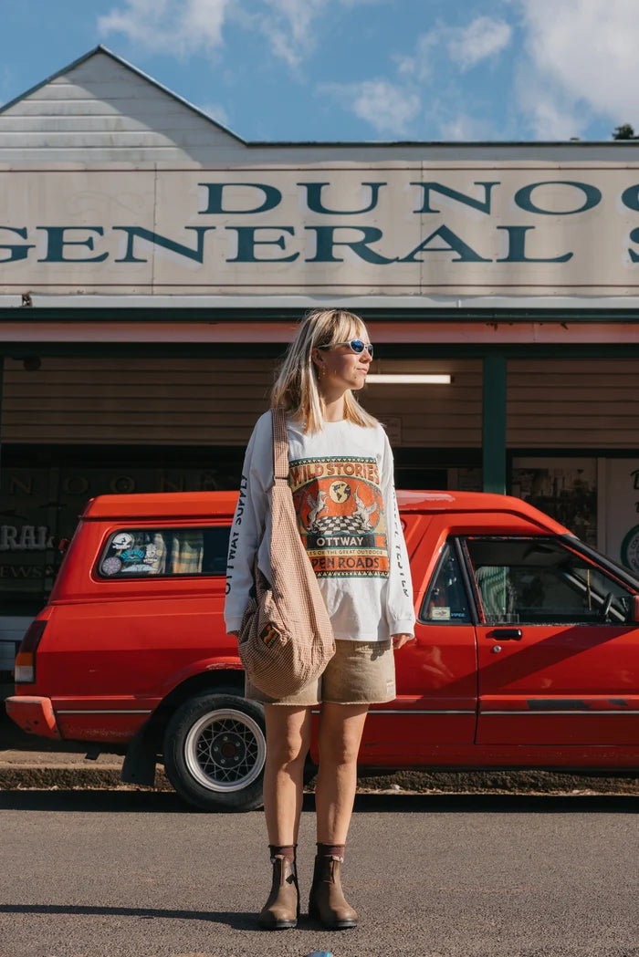 Wild Stories LS Tee WHITE
