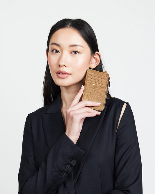 SABEN // Winona Card Holder BRUSHED BRONZE