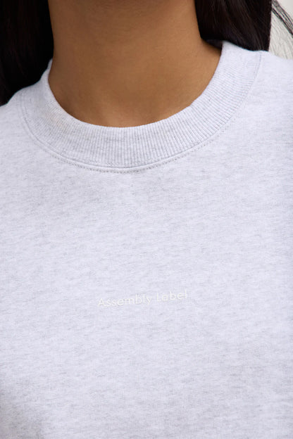 ASSEMBLY LABEL // Atelier Logo Fleece HEATHER GREY MARLE