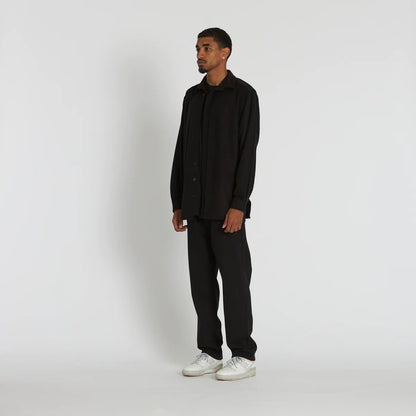 CRATE // Wool Blend Shirt BLACK