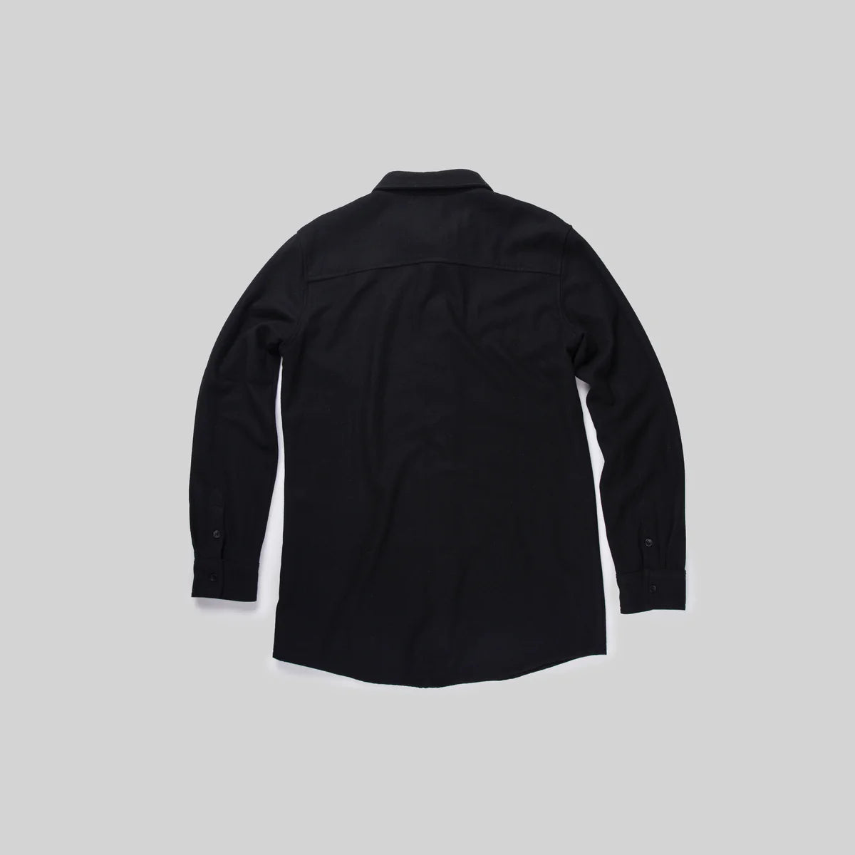 CRATE // Wool Blend Shirt BLACK
