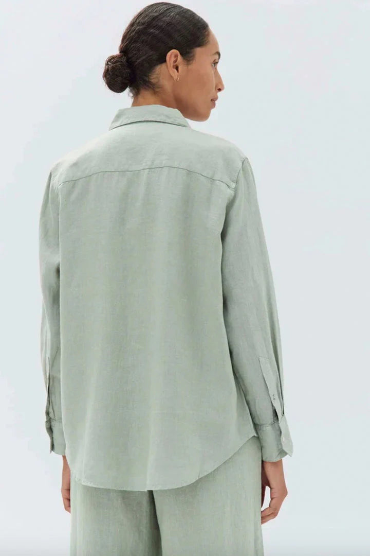 ASSEMBLY LABEL // Xander Long Sleeve Shirt NETTLE