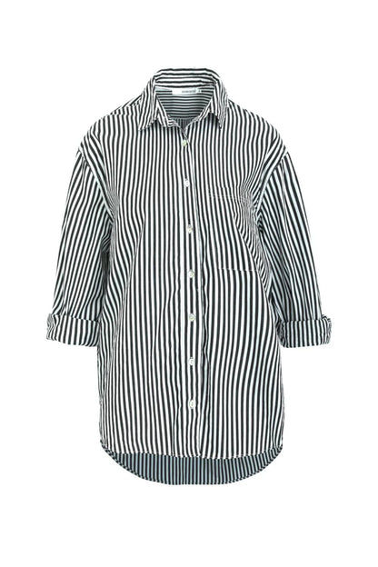STORIES BE TOLD // You Got This Poplin Oversized Shirt BLACK