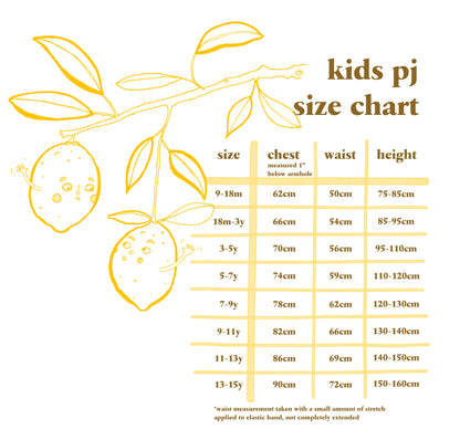 G.NANCY // Lemonade Shorty PJ LEMON