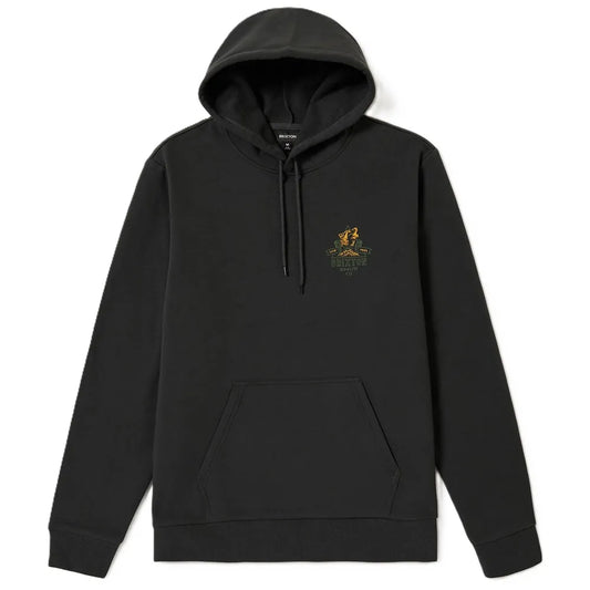 BRIXTON // Roaring Wolf Hoodie WASHED BLACK