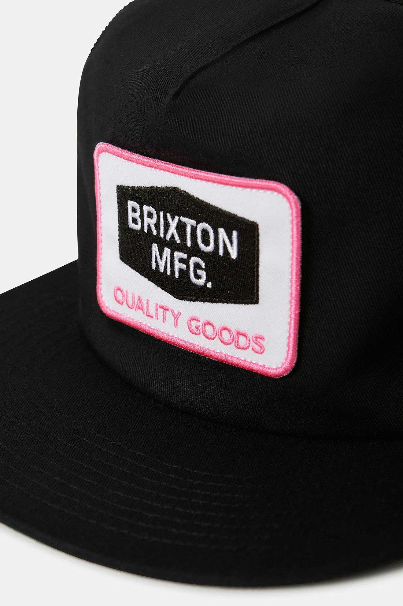 BRIXTON // Neon Fallbrook HP Snapback BLACK/PINK