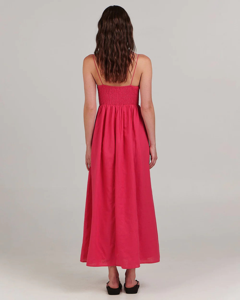 CHARLIE HOLIDAY // Marcey Maxi Dress FUSHCIA