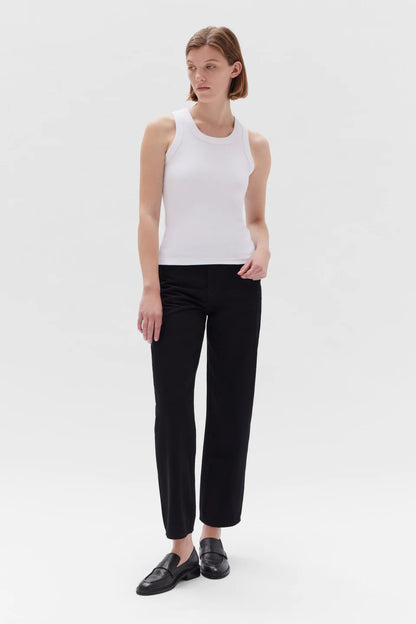 ASSEMBLY LABEL // Miana Organic Rib Tank WHITE