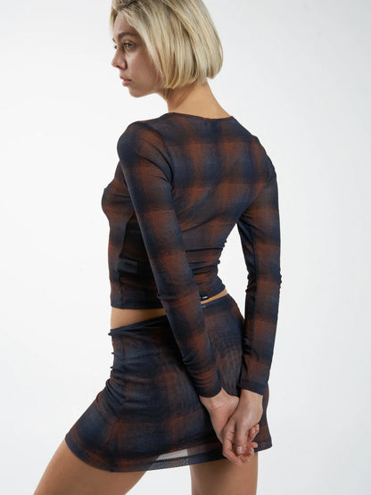 THRILLS // Enmesh Top MIDNIGHT BLUE